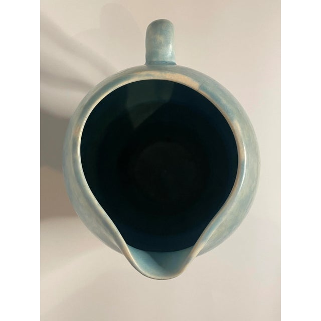 Early 20th Century English Traditional Splatterware Blue Pitcher by Arthur Wood For Sale - Image 5 of 8