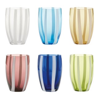 Gessato Tumbler (Assorted Set of 6) For Sale