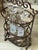 Marble Stone and Wrought Iron Metal 3-Tier Plant Stand or Bar Cart For Sale In Los Angeles - Image 6 of 16