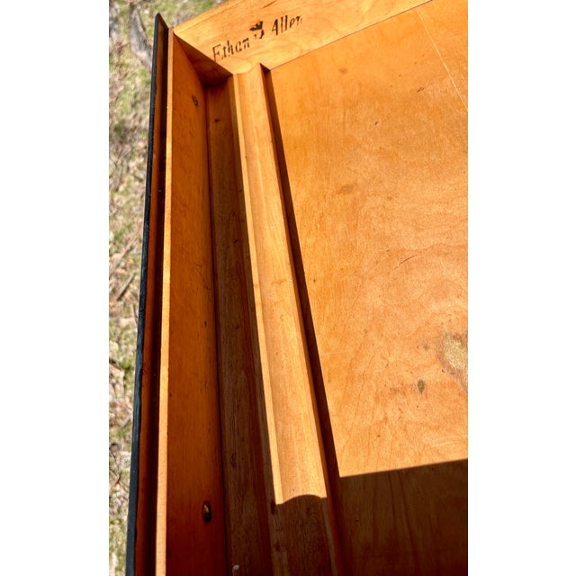 Ethan Allen Ladies Writing Desk Hitchcock Style Harvest Stencils For Sale - Image 9 of 11