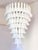 Luxury and and elegant frosted “SELLE” Murano glass chandlier. Transparent frosted “SELLE” elements in Murano glass poured...