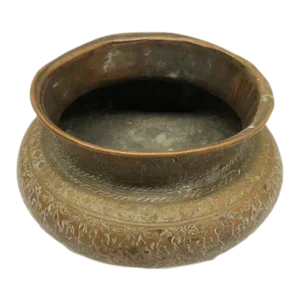 Antique 18th Century Mid East Copper Bowl Urn