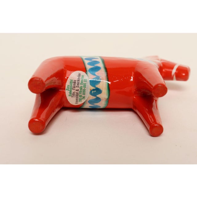 Diminutive Scandinavian Modern Hand-Painted Dala Horse From Färnäs Sweden For Sale - Image 11 of 11