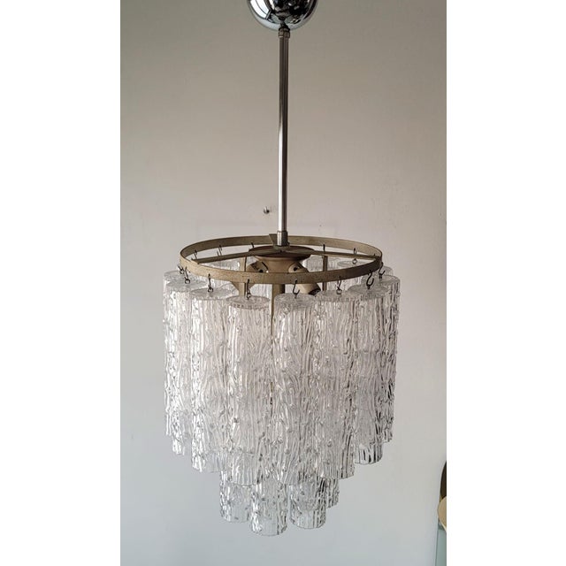1960s Murano Glass Tronchi Chandelier by Toni Zuccheri for Venini, Italy, 1960s For Sale - Image 5 of 13