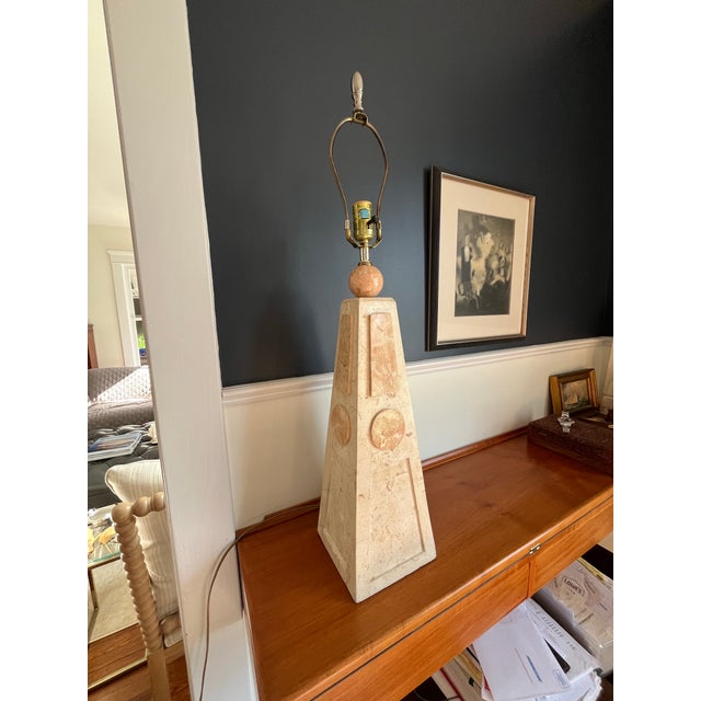 Postmodern Postmodern Tessellated Obelisk Lamp For Sale - Image 3 of 8