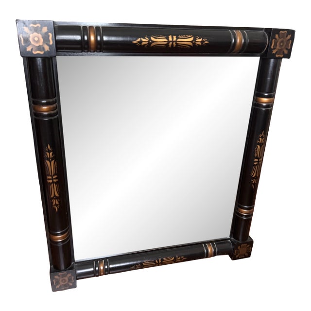 Hitchcock Stenciled Wall Mirror For Sale