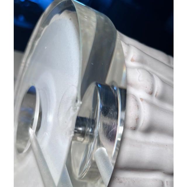 Glass Ceramic Bamboo Table Lamps-Glass Bases & Finials-Set 2 For Sale - Image 7 of 9