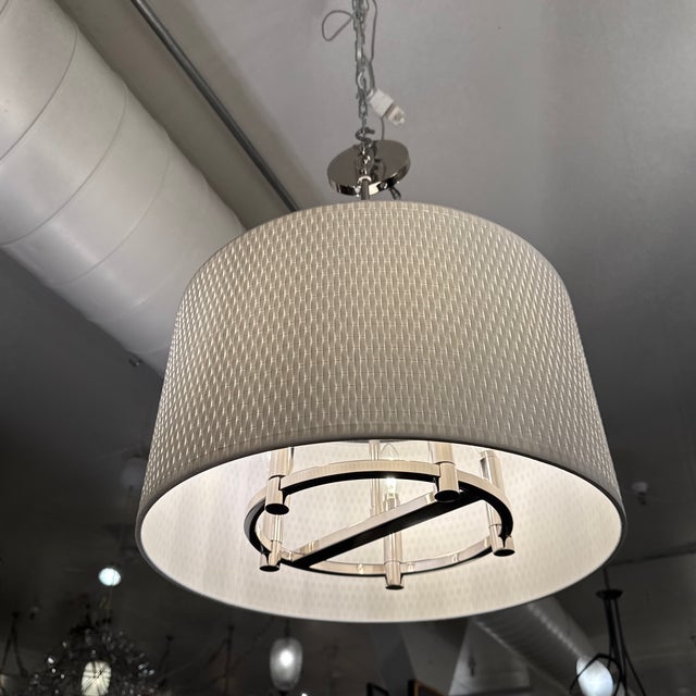 Minka Lavery Palmetto Polished Nickel Pendant For Sale - Image 12 of 12
