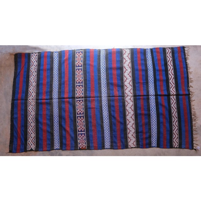 1980s 1980s Ethnic Vintage Moroccan Kilim - 9.4 X 5.54 Ft For Sale - Image 5 of 10