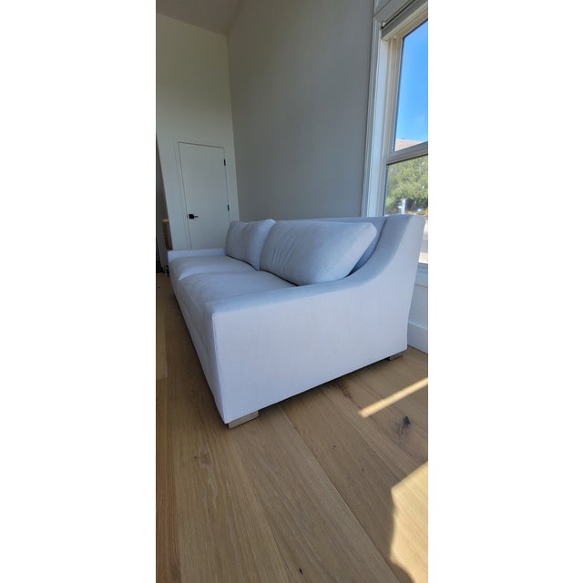 Restoration Hardware Linen Sofa Chairish