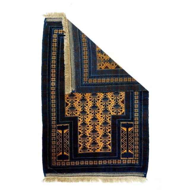 The straw-camel tone square-shouldered field displays five offset columns of vases with schematic flowering plants. The...