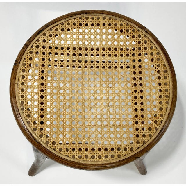 Antique Early 1900s Sprague Leg Bentwood Cane Top Stool For Sale In Kansas City - Image 6 of 8