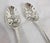 Georgian Sterling Silver Fruit Serving Spoons, London, 1737 & 1763, Set of 2 For Sale - Image 9 of 18