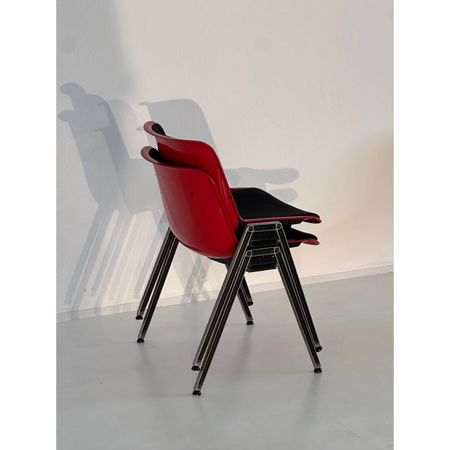 Tecno Vintage Modus Chairs by Osvaldo Borsani for Tecno, 1970s, Set of 6 For Sale - Image 4 of 12