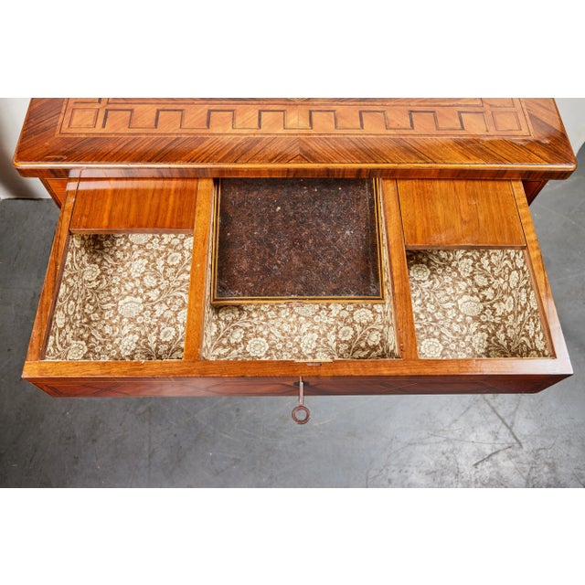Petite, 19th Century Veneered Desk For Sale In Los Angeles - Image 6 of 8