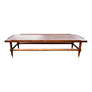 Gordon’s Furniture Mid Century Walnut Coffee Table Newly Refinished For Sale