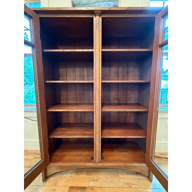Double Door Stickley Bookcase For Sale - Image 9 of 11