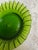 Glass Vintage Mid Century Avocado Green Murano Glass Sunburst Ashtray For Sale - Image 7 of 8