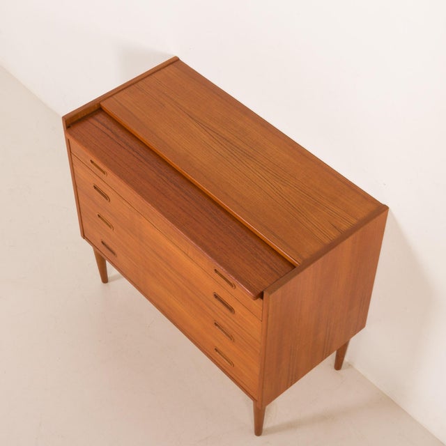Danish Teak Dresser with Hidden Vanity, 1960s For Sale - Image 16 of 18