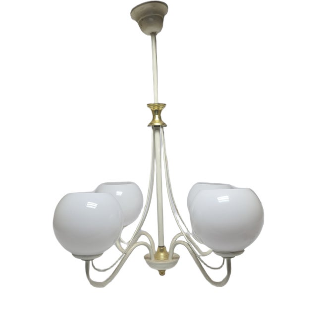 Art Nouveau Chandelier, Poland, 1970s For Sale