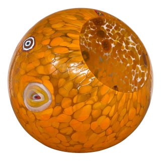 Italian Artistic Murano Glass Vase with Murrine by Simoeng For Sale