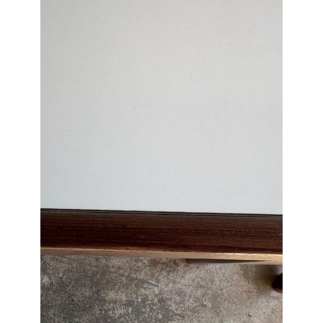 Mid-Century Modern White Table and Chairs, Set of 5 For Sale - Image 6 of 18