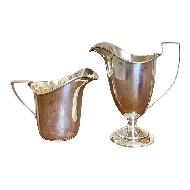 Neoclassical Sterling Siver Creamers, Set of 2 (5.5 Oz) For Sale
