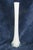 Eiffel Tower Vase White Glass With Slim Tapered Neck and Clear Footed Base 4828b For Sale - Image 12 of 18