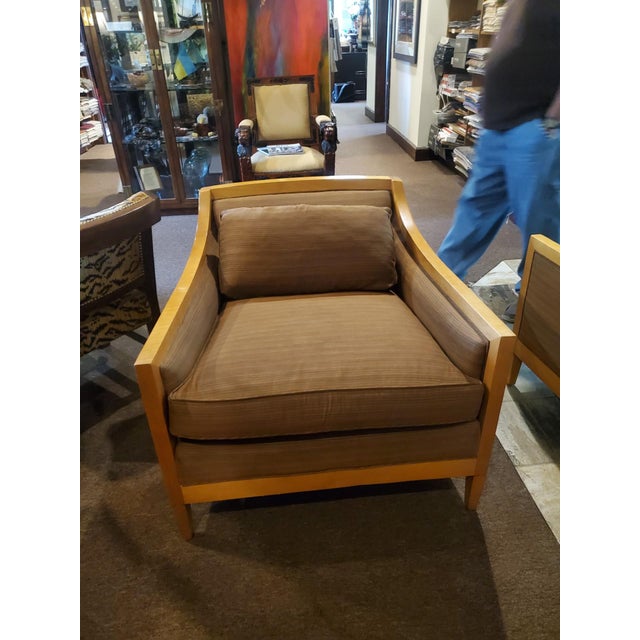 Baker Furniture Company Vintage Pair of Baker Arm Chairs For Sale - Image 4 of 17