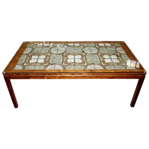 Tile Top Rosewood Cocktail Table