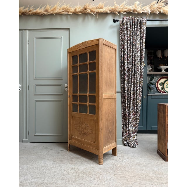 Art Deco Parisian Oak Shop Window, 1930s For Sale - Image 8 of 14