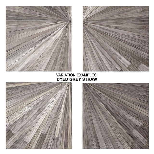 Wood Jamie Young Palm Marquetry Box in Grey For Sale - Image 7 of 7