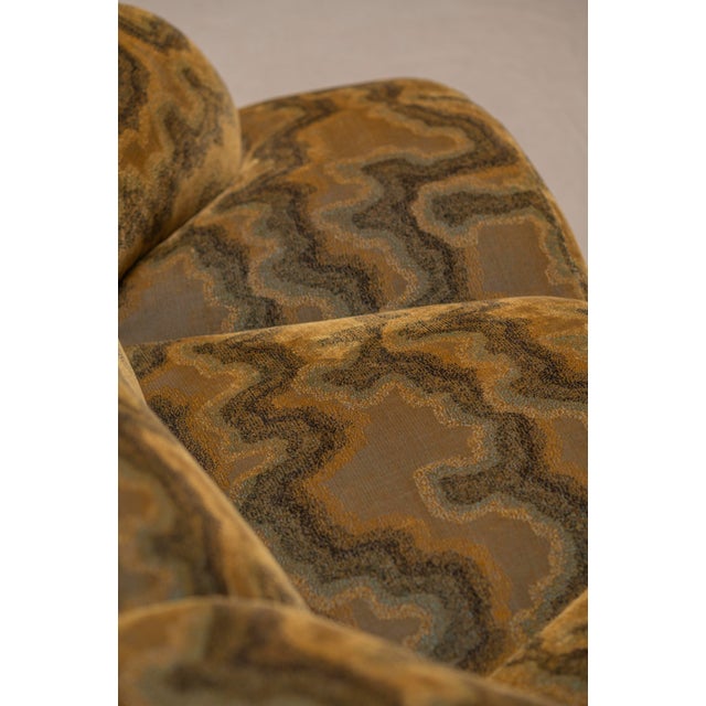 Mumba Sculptural Sofa in Dieter Vander Velpen X Zinc Textile by Bretz, 1980s For Sale - Image 11 of 18
