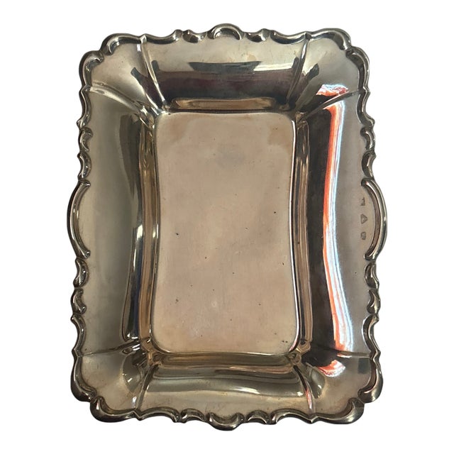 19th Century Small Silverplate Tray For Sale