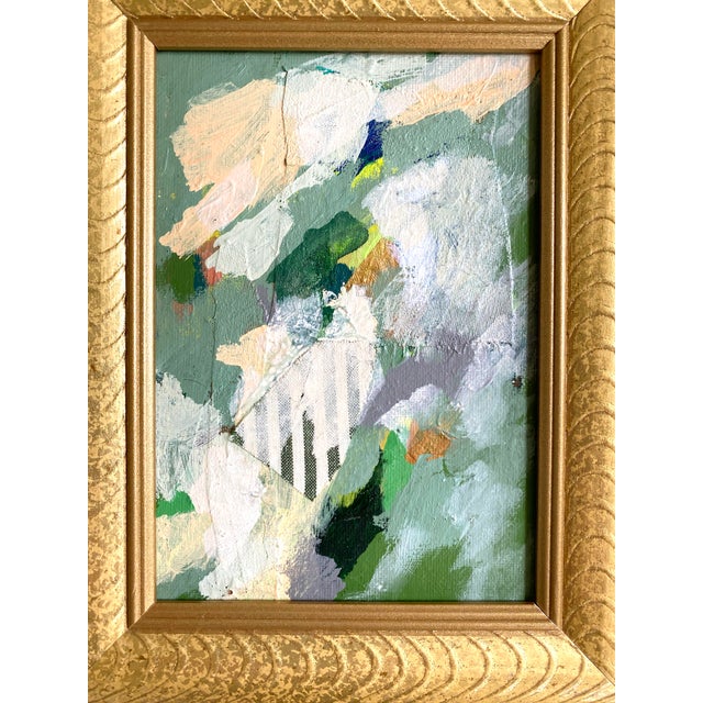 Light Green "Perfect Temperature" Pair of 2026 Framed Mini Paintings by Jessalin Beutler For Sale - Image 8 of 8