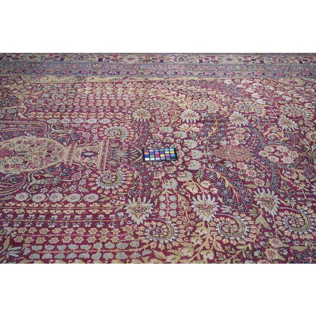 Late 19th Century Antique Lavar Kerman Rug 9'11'' x 15'10'' For Sale - Image 4 of 10