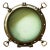 Museum-Quality 24" Antique Solid Bronze 4-Dog Porthole – Sf Oyster House Provenance (90 Lbs) For Sale
