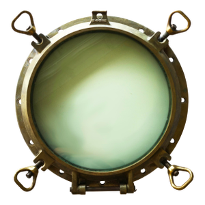 Museum-Quality 24" Antique Solid Bronze 4-Dog Porthole – Sf Oyster House Provenance (90 Lbs)