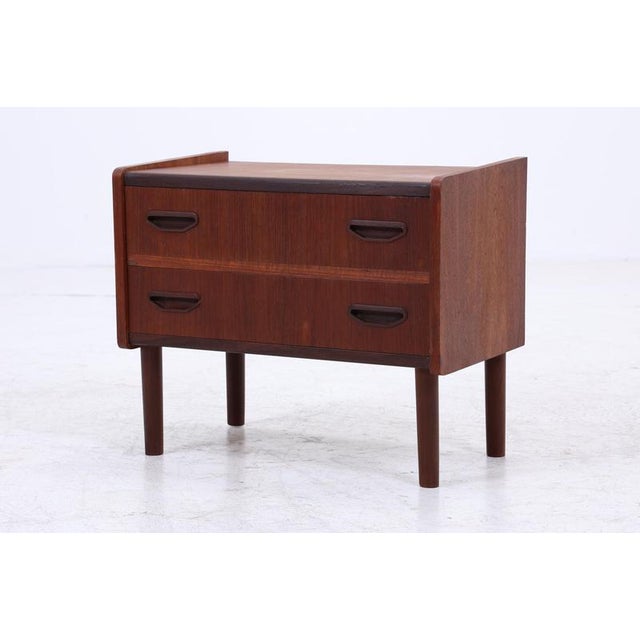 Small Mid-Century Danish Teak Chest of Drawers, 1960s For Sale - Image 4 of 12