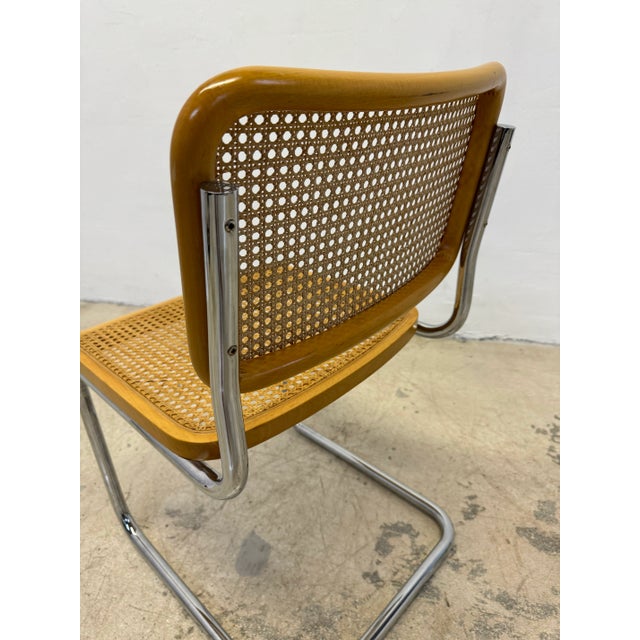 Cesca Cantilevered Chrome and Cane Chair After Marcel Breuer, Italy 1970s For Sale - Image 11 of 11