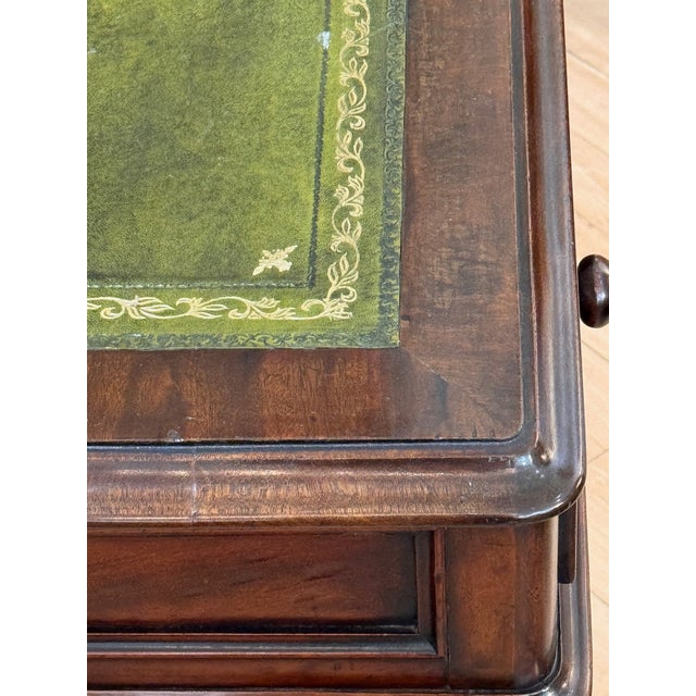 William IV Mahogany Library Table/Desk With Green Leather Inset Writing Surface For Sale - Image 10 of 12