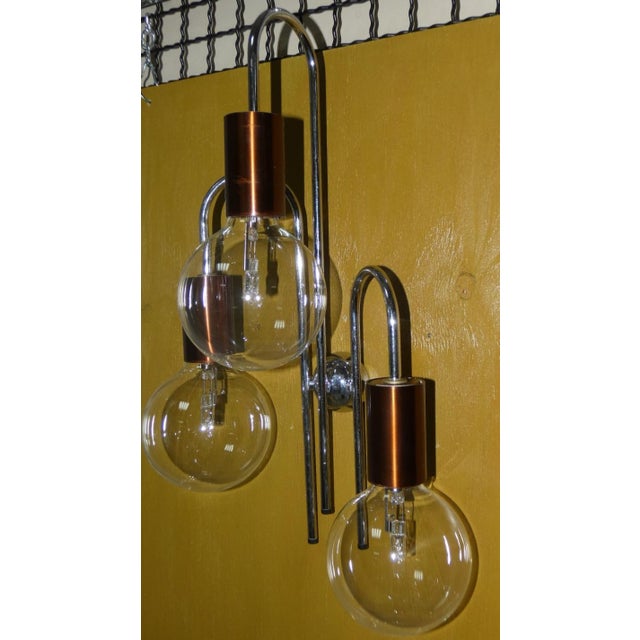 Contemporary Waterfall Wall Lamp attributed to Robert Sonnemann, USA, 1970s For Sale - Image 3 of 12