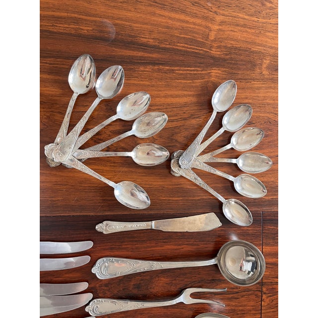 800 Silver Cutlery Set, 1920s, Set of 51 For Sale - Image 6 of 10