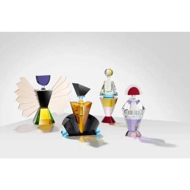 Contemporary Fine Handcut Crystal Grand Lauderlale Perfume Flacon by Reflections Copenhagen For Sale - Image 3 of 5