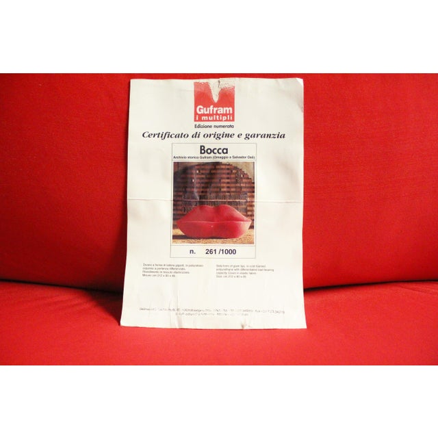 Gufram Studio 65 Bocca Sofa, 1970s For Sale - Image 11 of 12