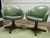 Avocado 1970s Custom Midcentury Avocado Green Vinyl Chairs - a Pair For Sale - Image 8 of 8