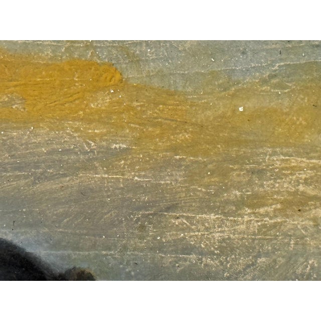 British Blenheim and Prince Charles Tricolour Spaniels Victorian Dogs Oil Portrait in a Wooded Country Landscapen in the Manner of John Dalby of York For Sale - Image 11 of 18