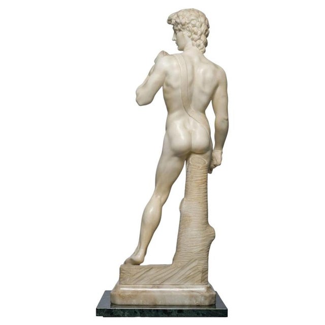 After Michelangelo, Sculpture of David, Carrara Marble, Early 20th Century For Sale - Image 3 of 7