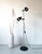 Mid-Century German Chrome and Black Floor Lamp from Hustadt Leuchten, 1960s For Sale - Image 4 of 12