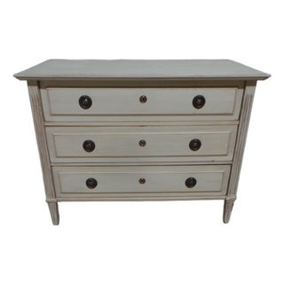 Swedish Gustavian 3 Drawer Chest of Drawers For Sale